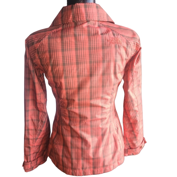 The North Face Plaid Double-Breasted Waterproof Hyvent Jacket XS - Picture 6 of 8